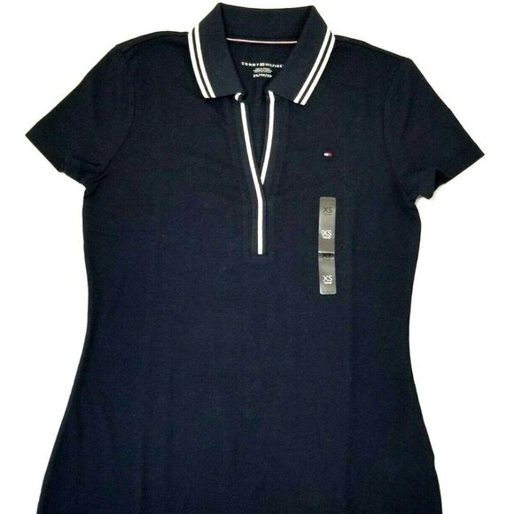 Tommy Hilfiger Women's Abby Polo Shirt Short Sleeve Stretch‎ - Picture 1 of 5